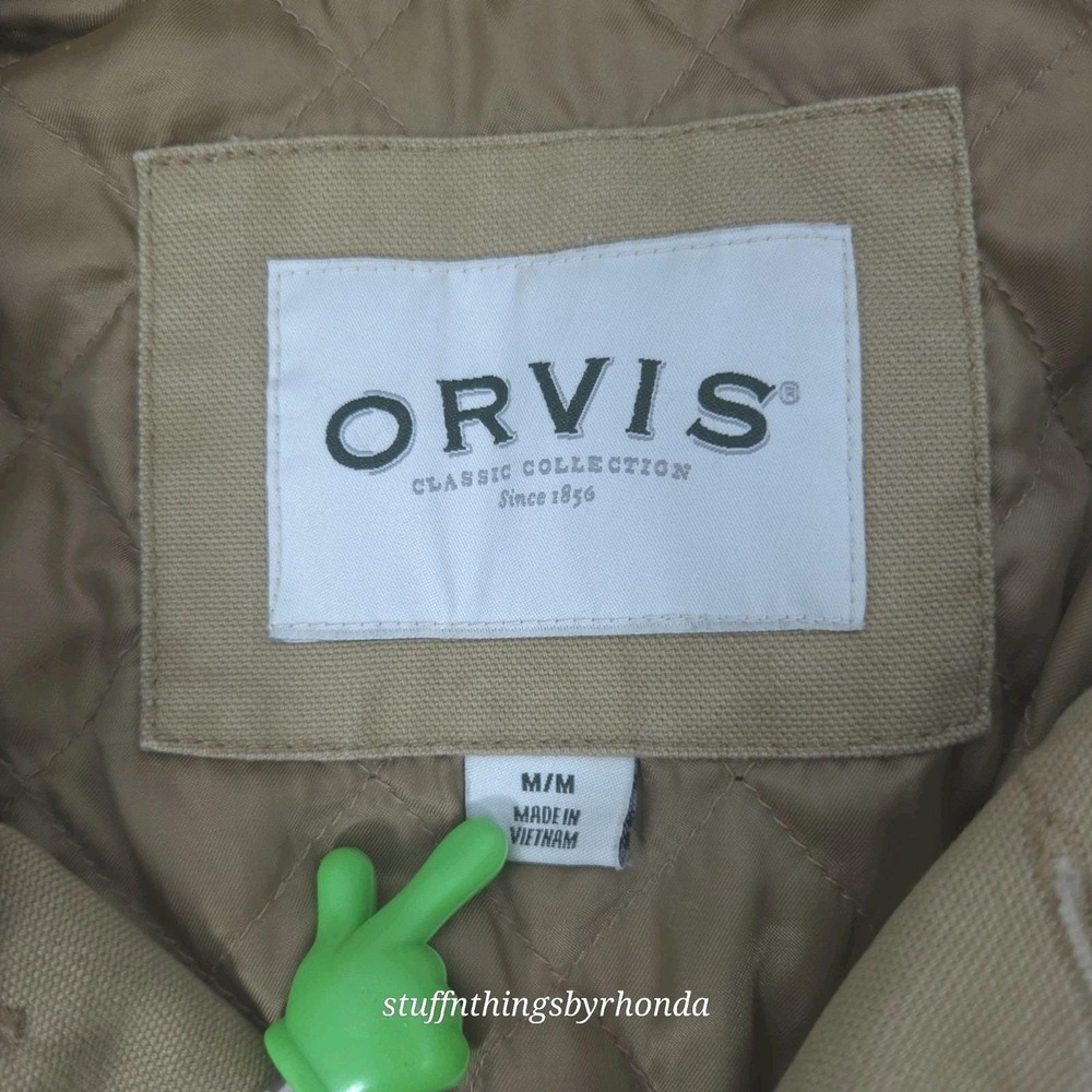 Orvis Classic Collection Field Coat Brown Barn Quilted Hunting Jacket Mens Med - Picture 3 of 11